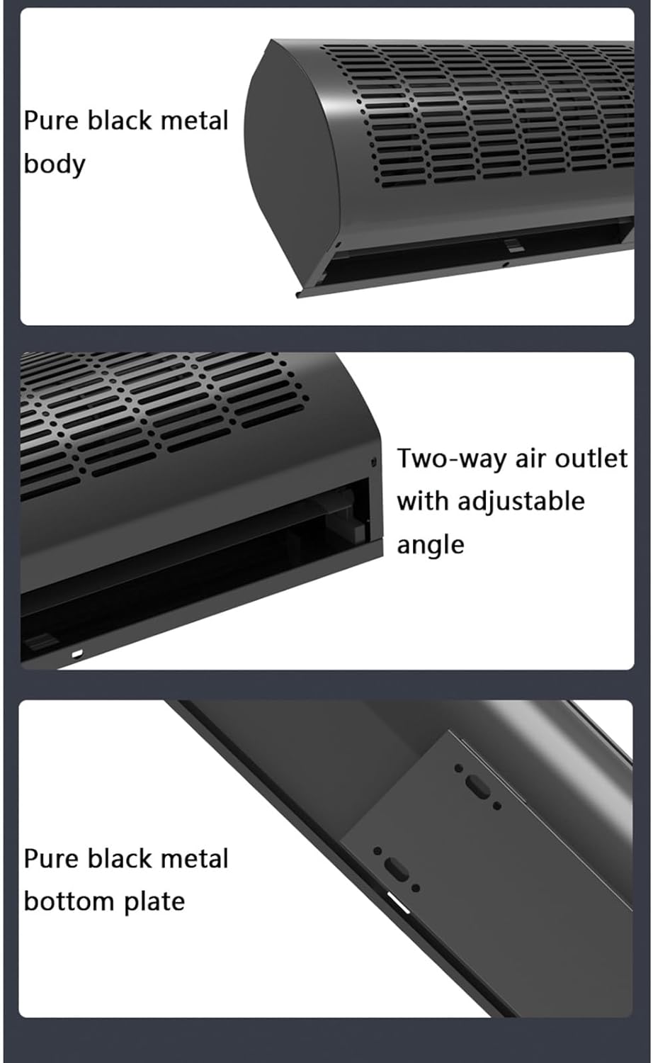 Silent Commercial Air Curtain Machine 24 Inch,35inch,39inchAir Curtain Cold Storage Supermarket Dedicated Fan(120 * 19cm(47.2 * 7.4inch))