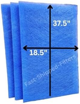 Fast-Shipped-Filters 20x40-3 Pack compatible with Dynamic electronic air cleaner 20x40 replacement polarized filter pads refill