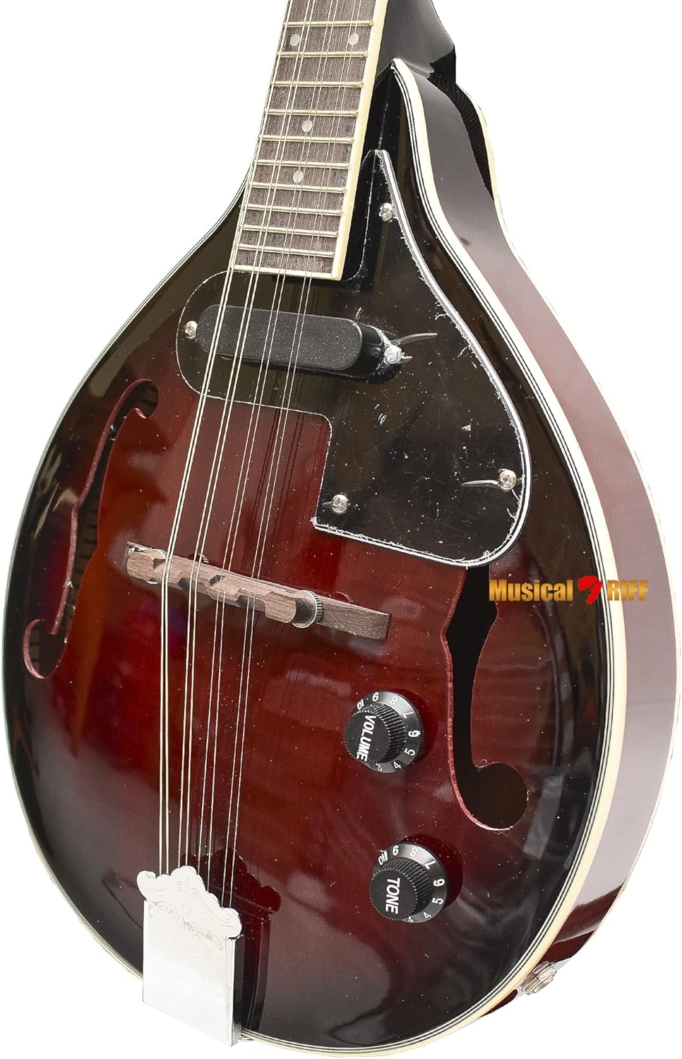 Stagg M50E Acoustic-Electric Bluegrass Mandolin with Nato Top - Redburst