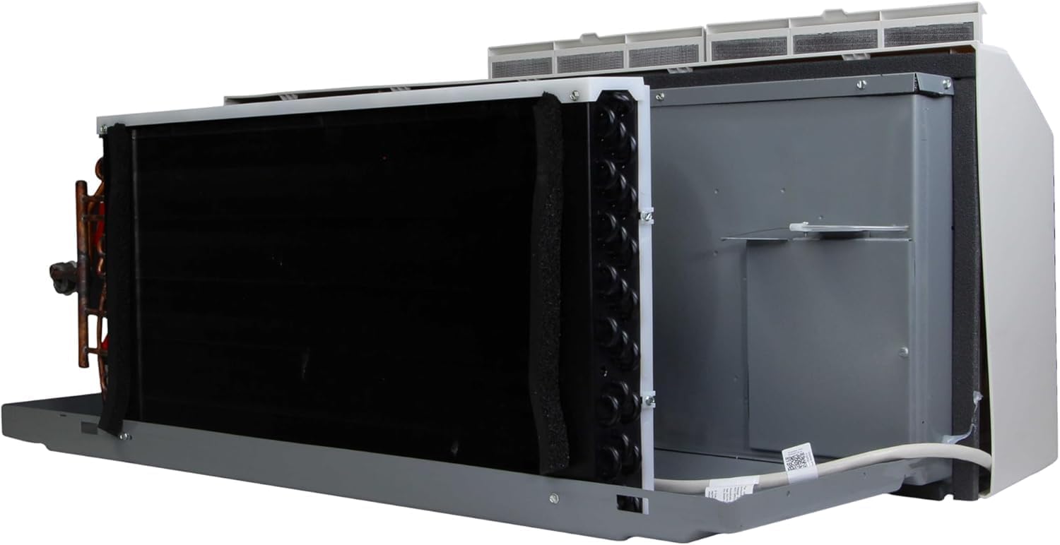 AMANA K-Series PTAC 12,000 BTU Air Conditioner Heat Pump with 3.5 kW Heater, 20 Amp plug, White - PTH123K35AXXX - A/C Unit Only