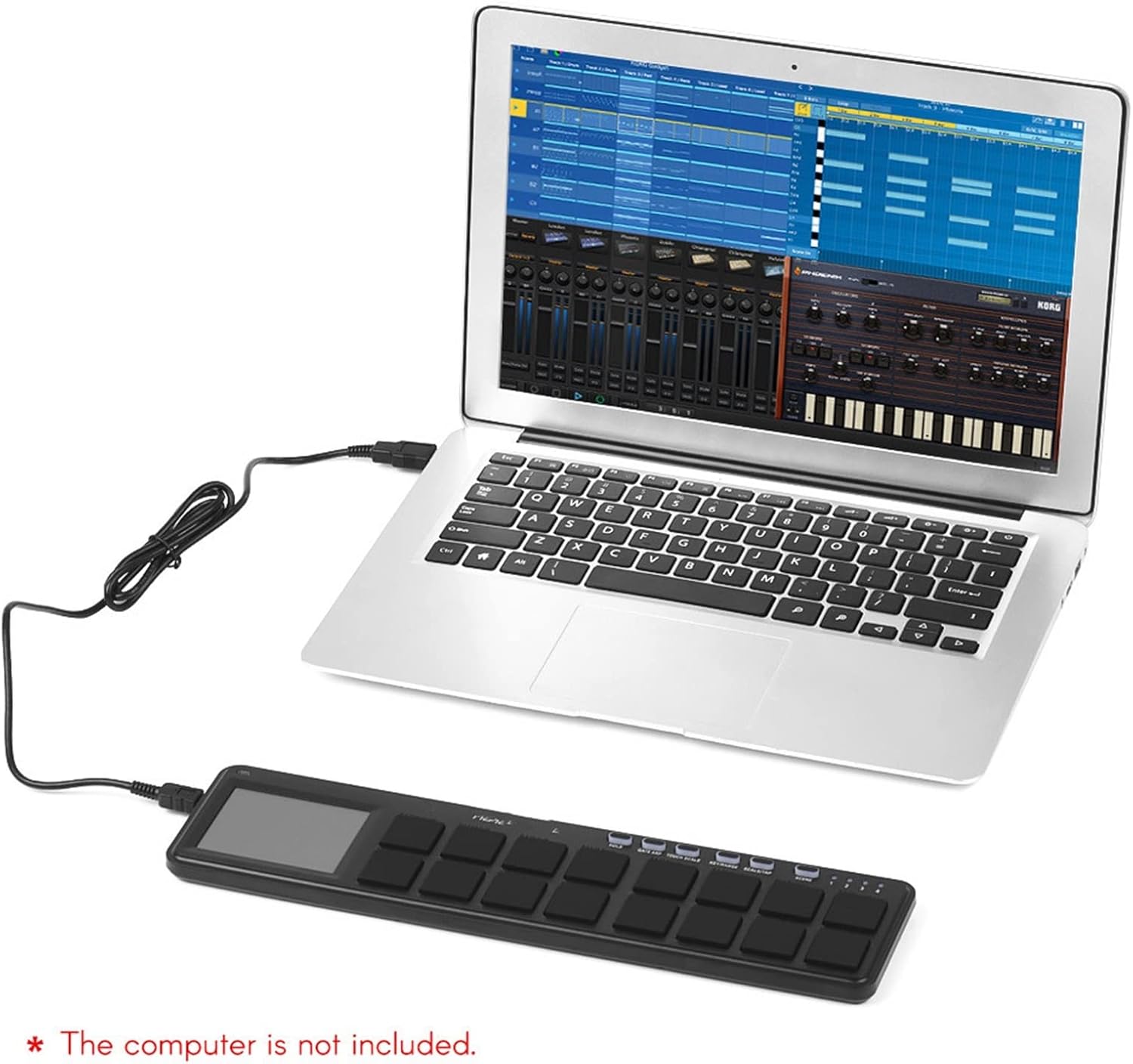 Keyboard Piano Slim-Line Portable USB MIDI Pad Controller 16 Tripper Pads with USB MIDI Controller MIDI Keyboard Parts