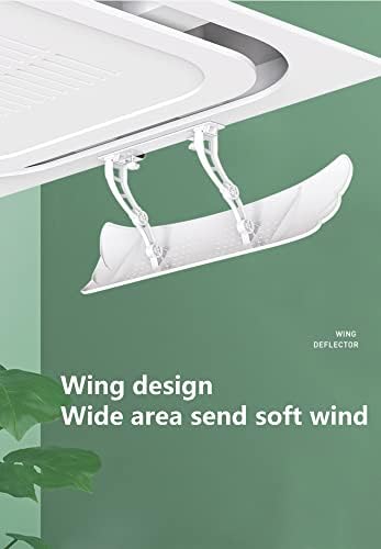 Air conditioning deflector Air Conditioner Windshield Central Air-Conditioning Outlet Wind Baffle, Prevent Direct Blowing, Office Ceiling Air-Conditioning Wind Direction Deflector, Ceiling Air-Condit