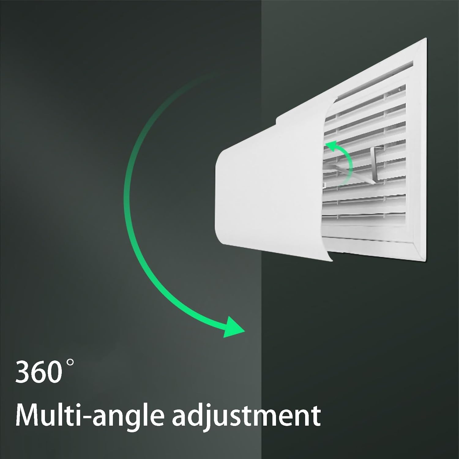 Air Conditioner Deflector Central AC Air Flow Deflector Prevent The Cold Air from Blowing Straight, Angle Adjustable, Easy Installation, for Commercial Office Public Area Home