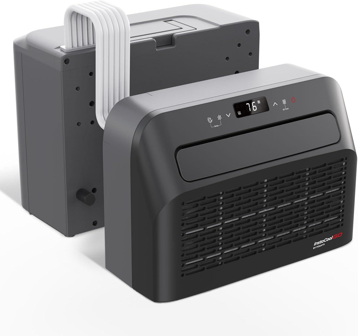 FOGATTI Windows air conditioner for RV, 6500 BTU Cools, Ideal for 120Sq.ft Small Rooms, 4-in-1 Remote Control Window AC Unit Fast Cooling, included Window Installation Kits