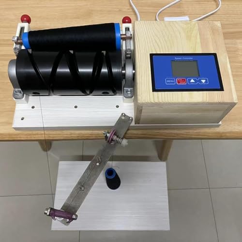 Flat Knitting Machine, Desktop Winding and Spinning Tool,Adjustable Winding Speed,for Silk, Rayon and Winding