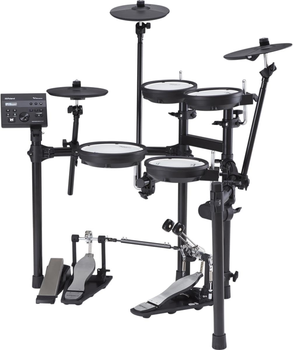 Roland TD-07DMK Electronic V-Drums Kit – Legendary Double-Ply All Mesh Head kit with superior expression and playability – Bluetooth Audio & MIDI – 40 FREE Melodics Lessons