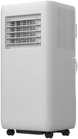 Standing Portable Air Conditioner, 4 In 1 Quiet AC Unit, Cools Up to 450 Sq.Ft, 10000BTU Portable Air Cooler with Remote & 24H Timer for Bedroom Comfort, White