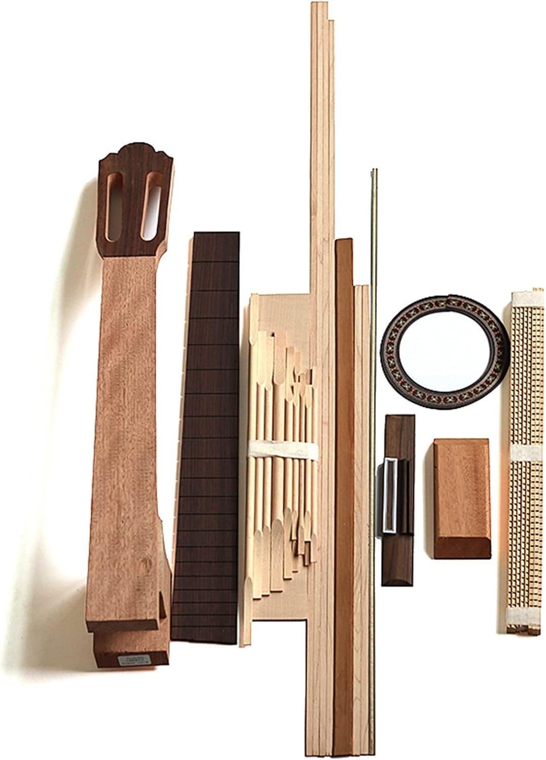 Classical Guitar Back and Side Board Veneer Spruce Surface Production Material Combination Set DIY Guitar Kit (Color : 1)