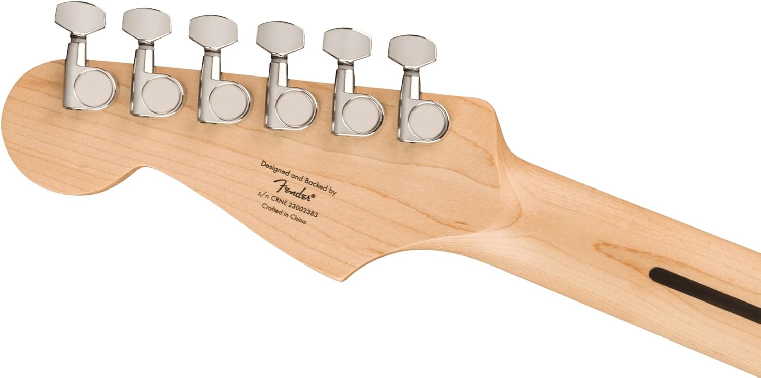 Fender FSR Squier Sonic Stratocaster Electric Guitar - Arctic White, Maple Fingerboard, White Pickguard