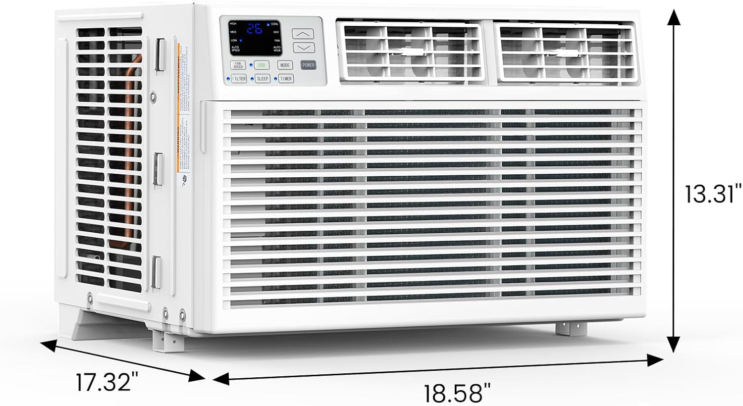 Window Air Conditioner, 12000 BTU Window AC Unit, Cooling Room 550sq.ft, Fast Cooling, 24H Timer, Dehumidifier Mo, Energy Saving, Remote Control for Living Room, Bedroom, Office