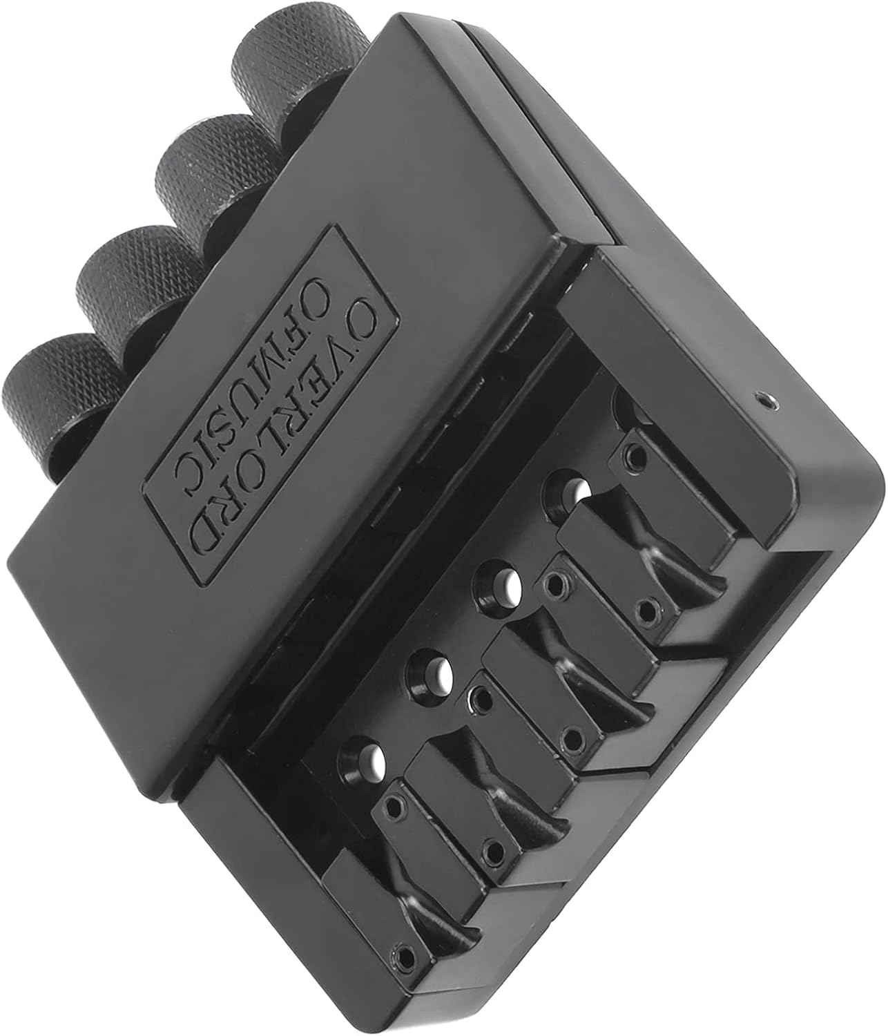 Bass Tremolo Bridge System, Heavy Duty Zinc Alloy, 4 String Bass Bridge System, Adjustable Tailpiece for Electric Guitar Bass Players, Stage Performance, Home Practice