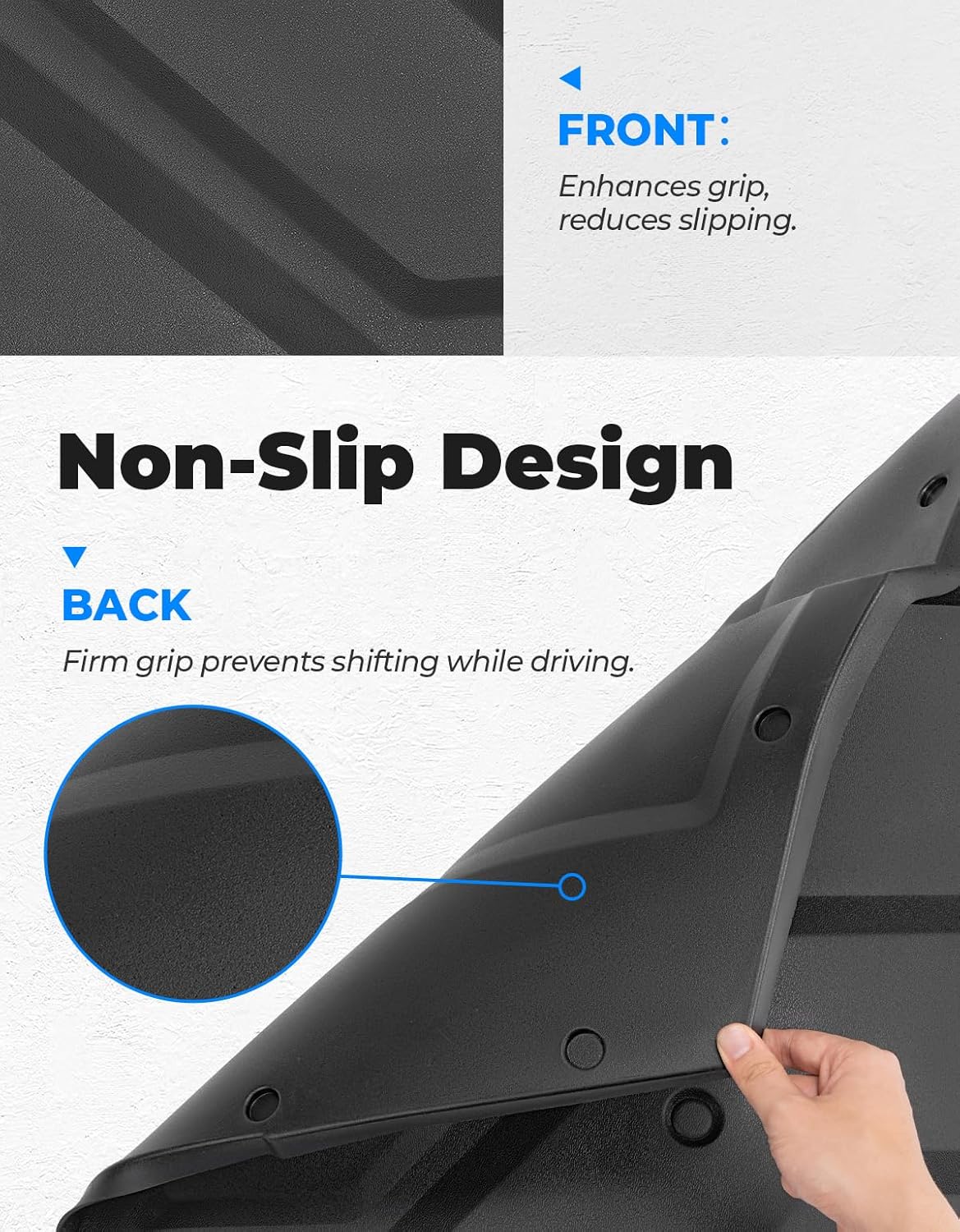 KEMIMOTO TPE Floor Mats Compatible with Polaris Xpedition XP/ADV/XP 5/ADV 5 2024+ Front Interior Anti-Slip Foot Mat - Easy to Clean, 2 PCS Accessories