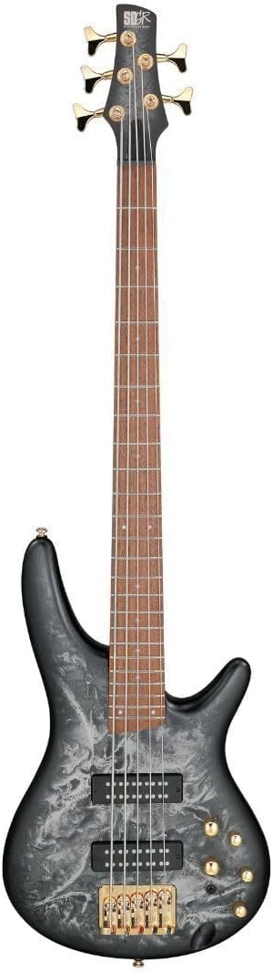Ibanez SR Standard 5-string Electric Bass - Black Ice Frozen Matte