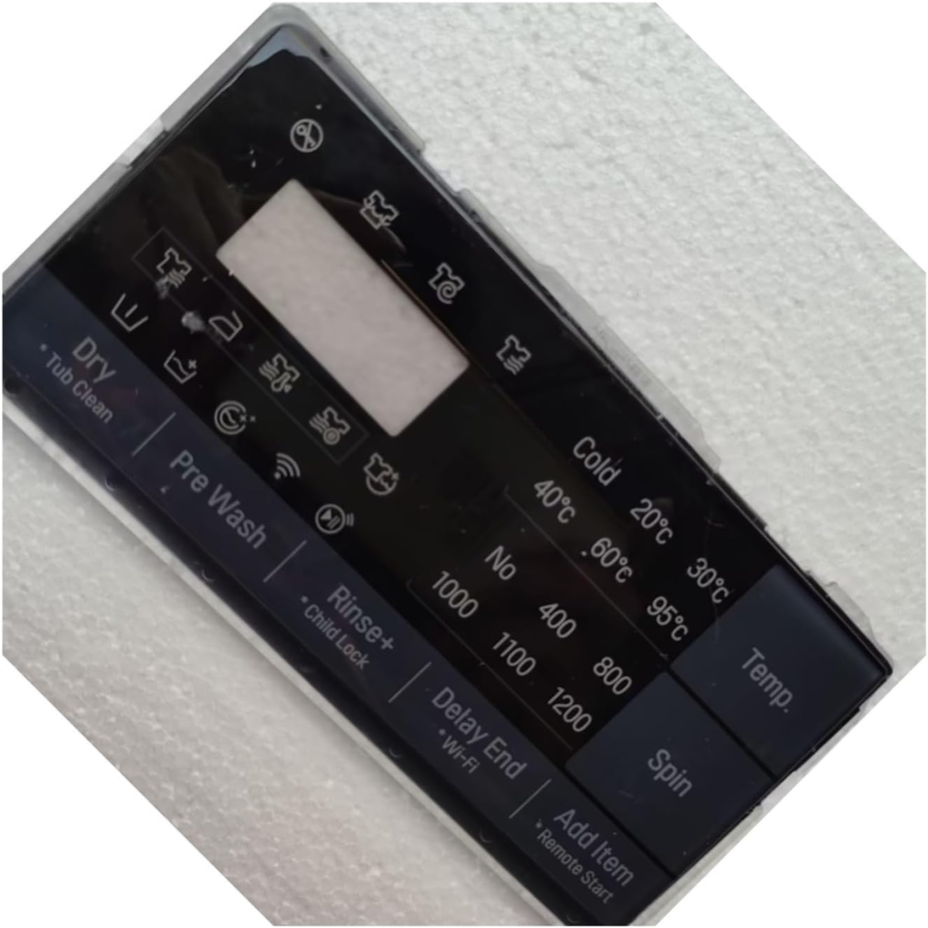 Used Touch Panel Display Board Plastic Board, English Version for Compatible for LG Drum Washing Machine WD-L51TNG20 Disassembly