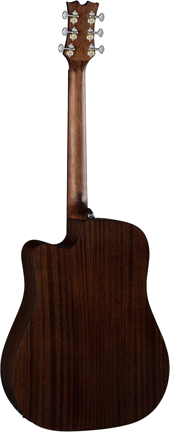 Dean St Augustine Dreadnaught Cutaway Solid Top Acoustic/Electric Guitar, Satin Vintage Burst