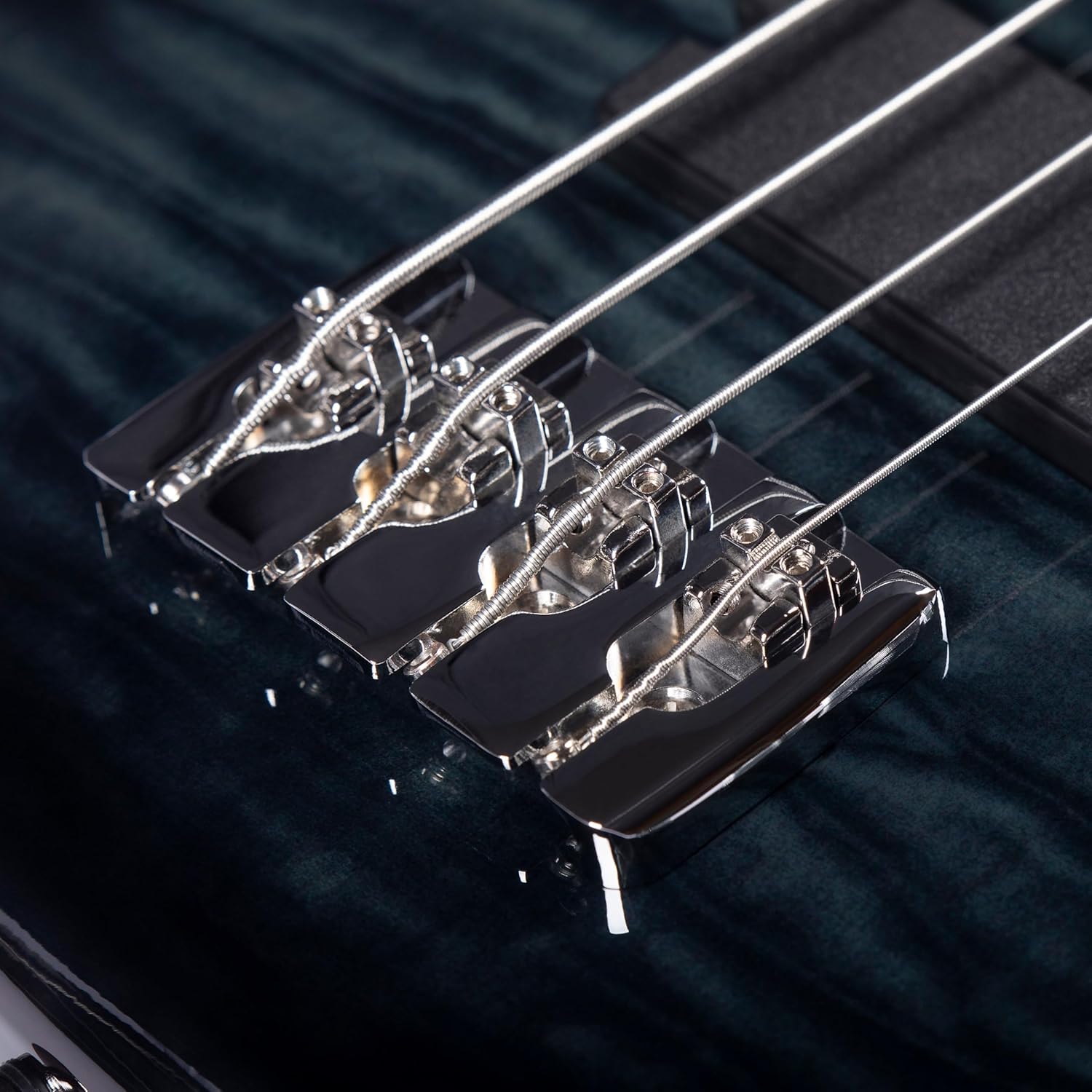 Grote GTBS-01 Electric Bass Guitar 4 String Maple Headstock Maple Neck Poplar Body (Black)