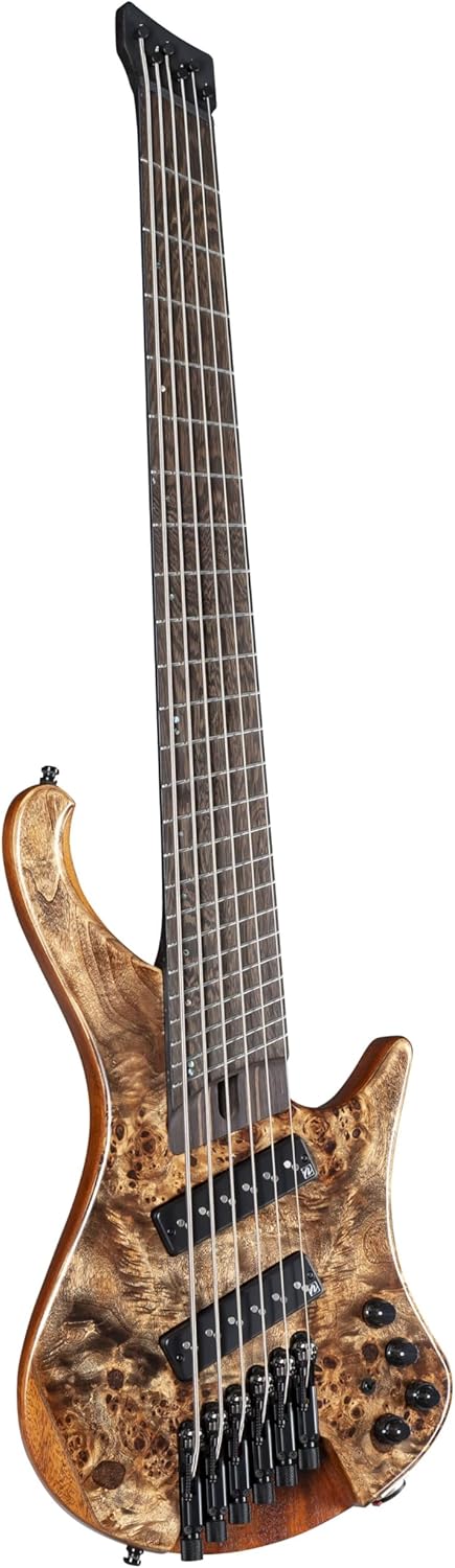 Ibanez EHB Ergonomic Headless 6-string Multi-scale Bass Guitar - Antique Brown Stained Low Gloss