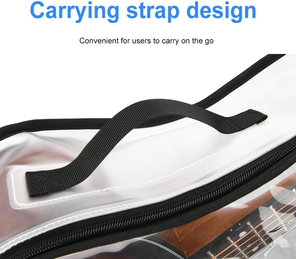 Guitar 40/41 Inch Transparent Electric Guitar Bag Soft Case Dust Cover for Acoustic Electric Guitars