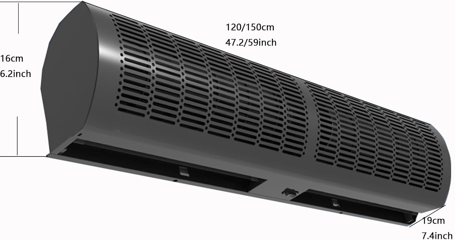 Silent Commercial Air Curtain Machine 24 Inch,35inch,39inchAir Curtain Cold Storage Supermarket Dedicated Fan(120 * 19cm(47.2 * 7.4inch))