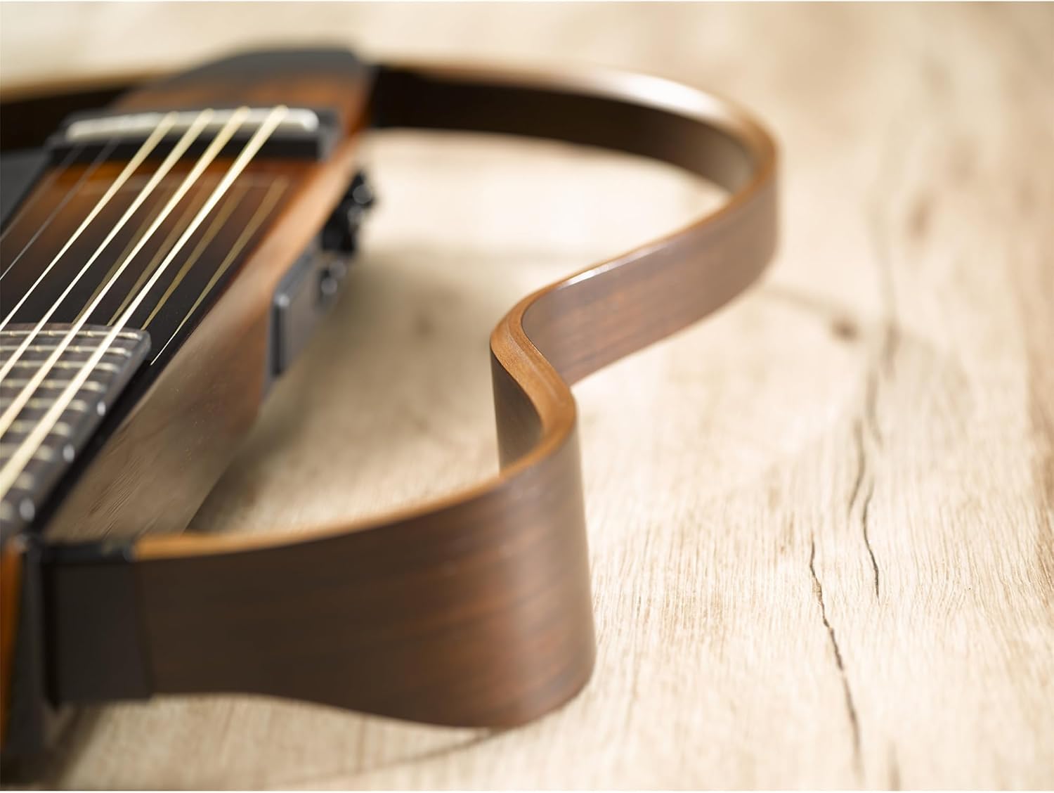 Yamaha SLG200S NT Steel String Silent Guitar with Hard Gig Bag, Natural