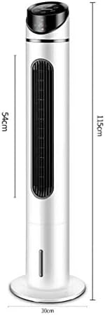 NBgy Tower Type Air Cooler, Remote Control Type Air Cooler, Silent Air Conditioner, Air Purification, Suitable for Living Room Bedroom Kitchen, Etc, White, 115x30cm