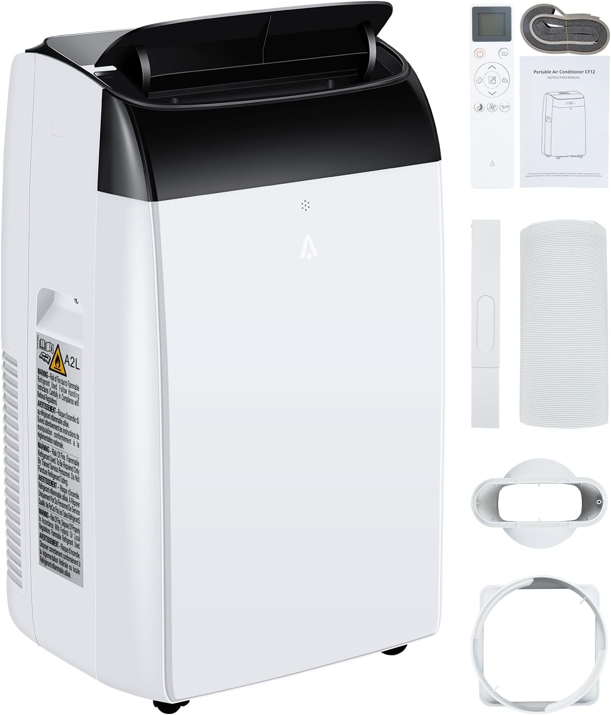 Portable Air Conditioner, 12000 BTU Room Air Conditioner with Remote Control, 3-in-1 Function Cool & Fan& Dry, Quiet Operation, Cool Up to 550 Sq.ft, Sleep Mode&24Hrs Timer, Standing AC Unit