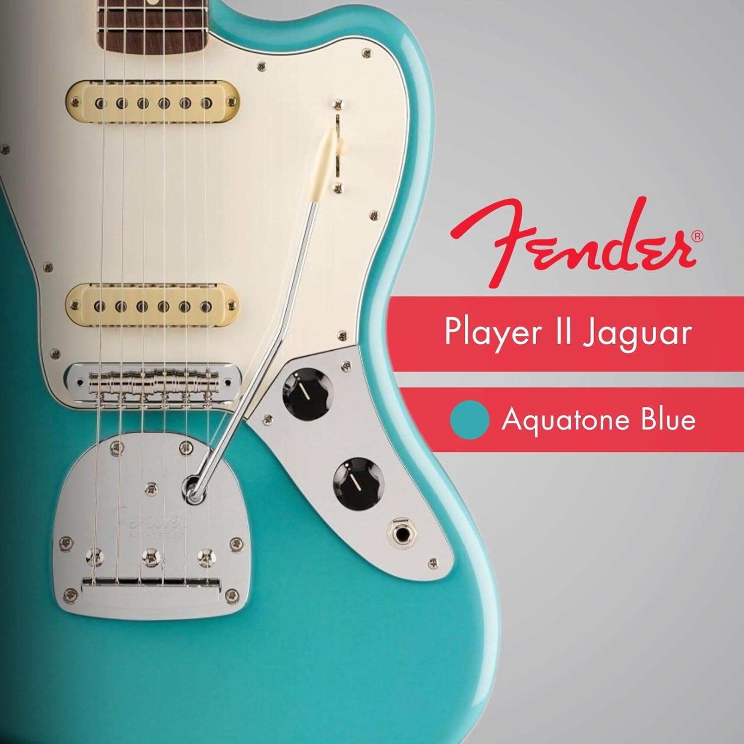 Fender Player II Jaguar Electric Guitar - Aquatone Blue