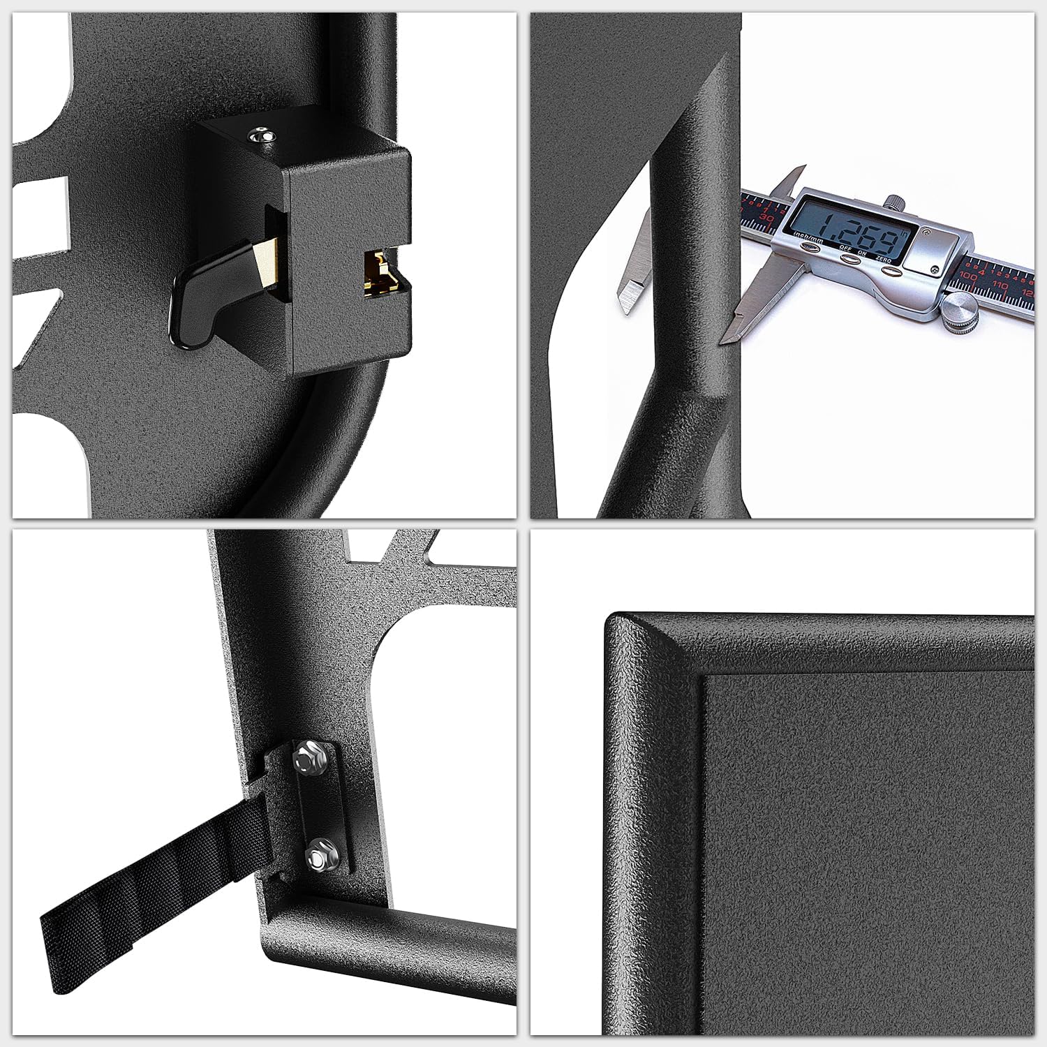 Nilight Off Road Front Rear Tubular Doors W/Side View Mirrors Compatible with 2007 2008 2009 2010 2011 2012 2013 2014 2015 2016 2017 2018 Wrangler JK 4 Door Only