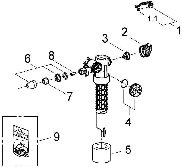 Grohe 37095000 Filling Valve (06.00.2300)