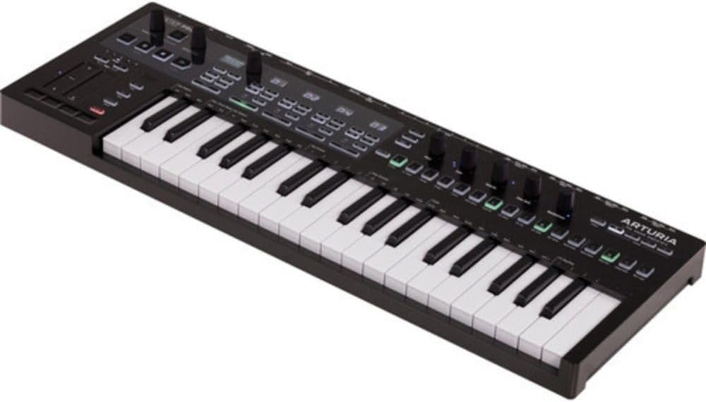 Arturia KeyStep Pro 37-key Controller & Sequencer - Chroma Bundle with Auray FP-P1L Universal Piano-Style Sustain Pedal, Polsen HPC-A30 Closed-Back Studio Monitor Headphones