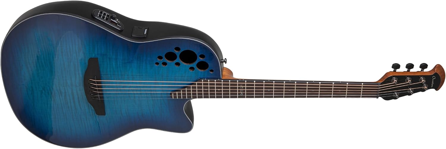 Ovation CE44P-BLFL-G Celebrity Elite Plus Blue Flamed Maple