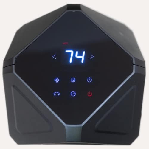 PROPER Air Jet Series-1 Infrared Space Heater Cooler Fan Combo |1500/950 Watt | 10- Fan Speeds | 5- Modes | 40-90 Degree Thermostat | For Indoor use