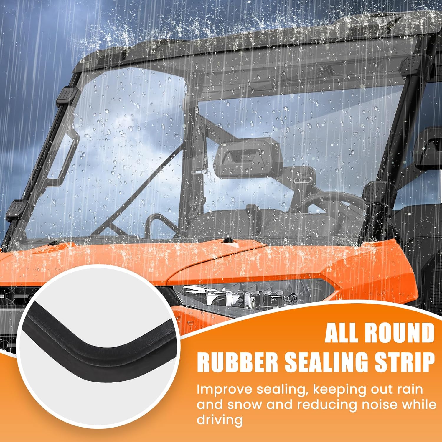 Ranger 1000 Windshield, UTV Front Full Windshield Fits for Polaris Ranger 1000/Crew 1000 2020-2026, Ranger XP 1000/Crew XP 1000 2017-2026, Ranger Diesel 2015-2026, Polaris Ranger Accessories