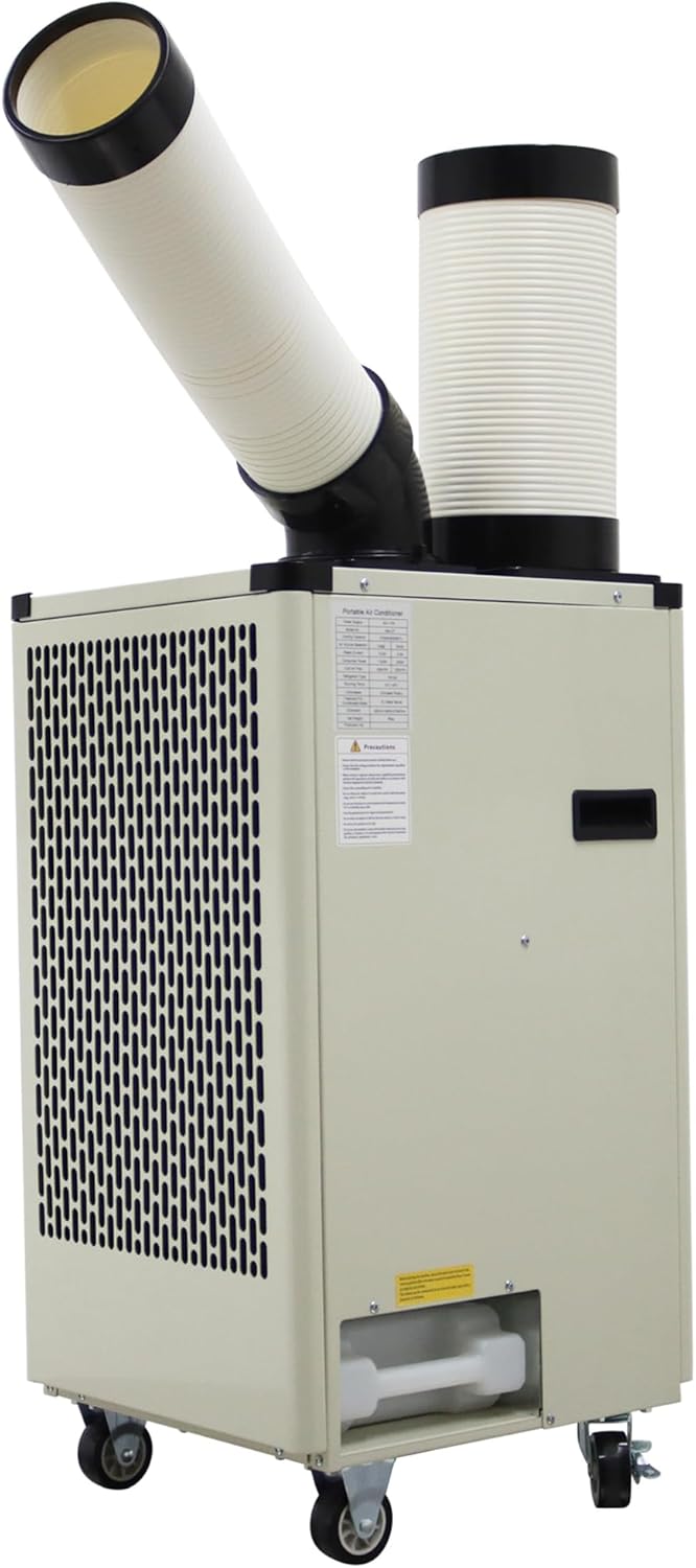 Industrial Air Conditioner 9180 BTU/h Outdoor Indoor Spot Mobile Air Cooler 350-450m³/h Commercial Aircon 110V 1000W