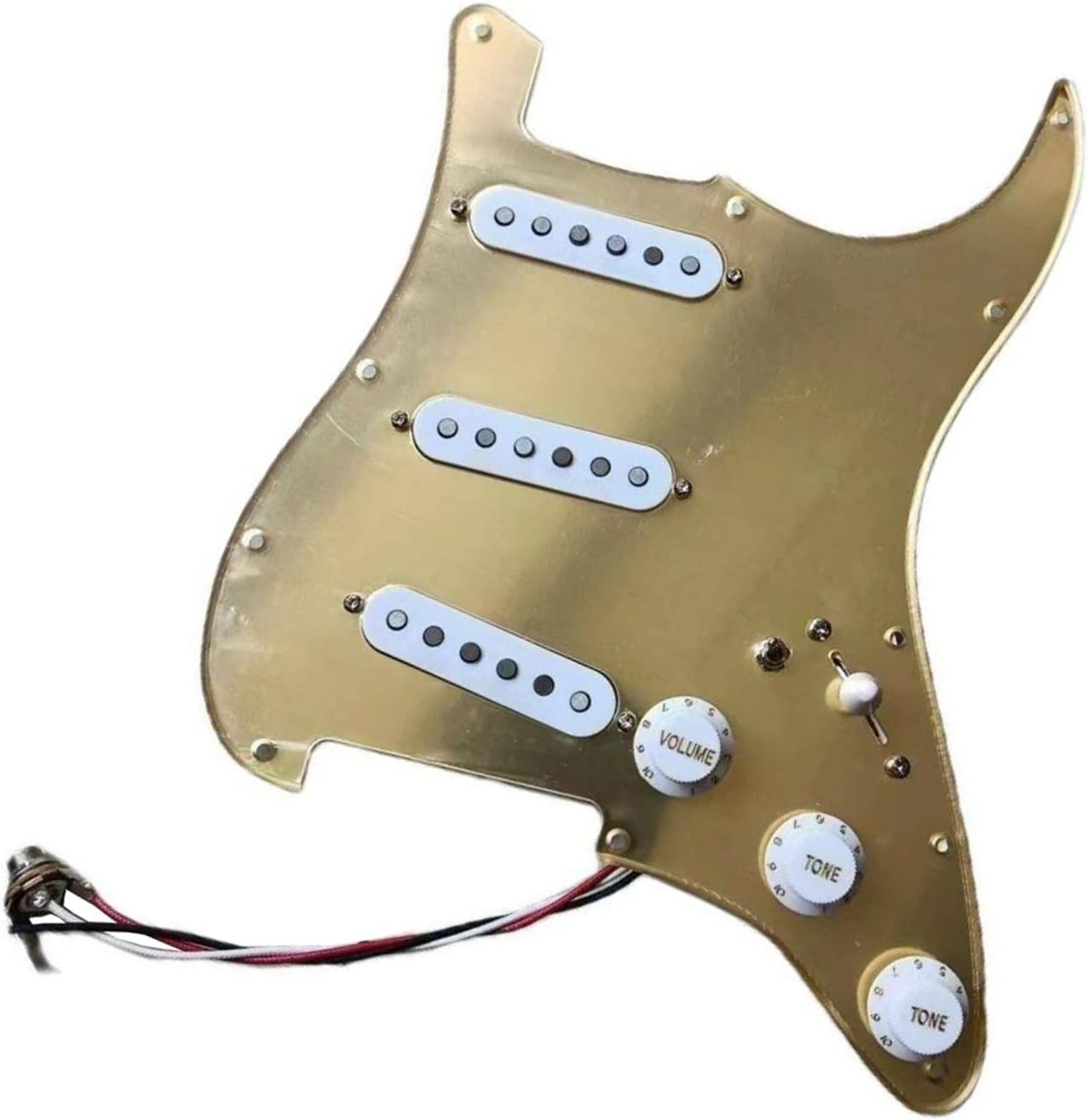 SSS Loaded Electric Guitar Pickguard Set Multifunction Converter Ainico Single Coil Pickup Pickup Set with Pickguard