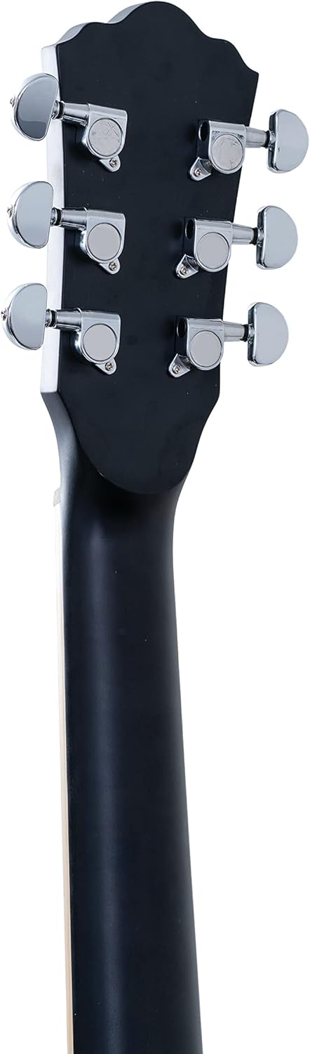 Washburn Deep Forest Burl ACE Acoustic Electric Guitar, Black Fade (DFBACEB)