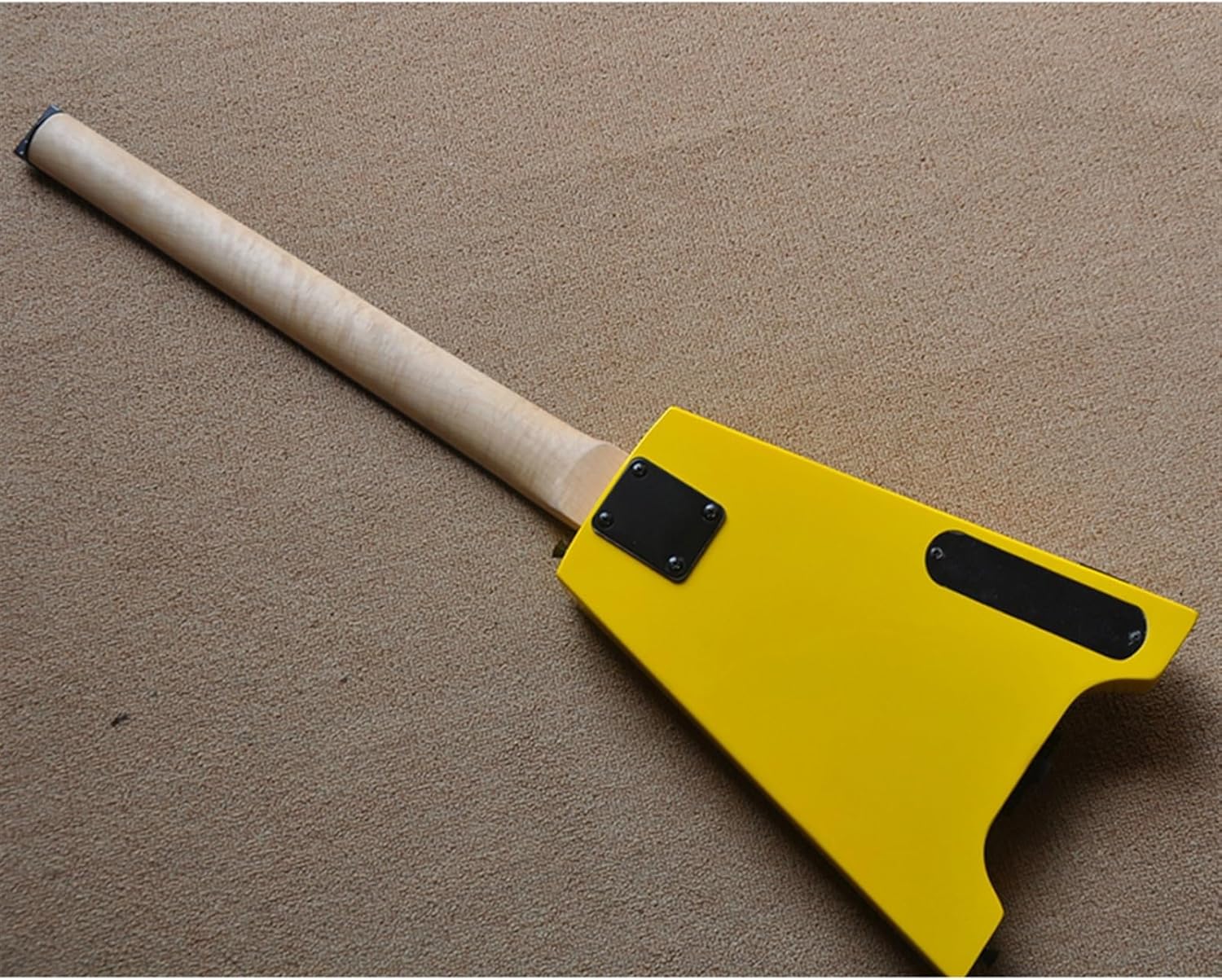 Left Handed Yellow 39 Inches 24 Frets Headless Electric Guitar with Rosewood Fretboard Professional Headless Guitar