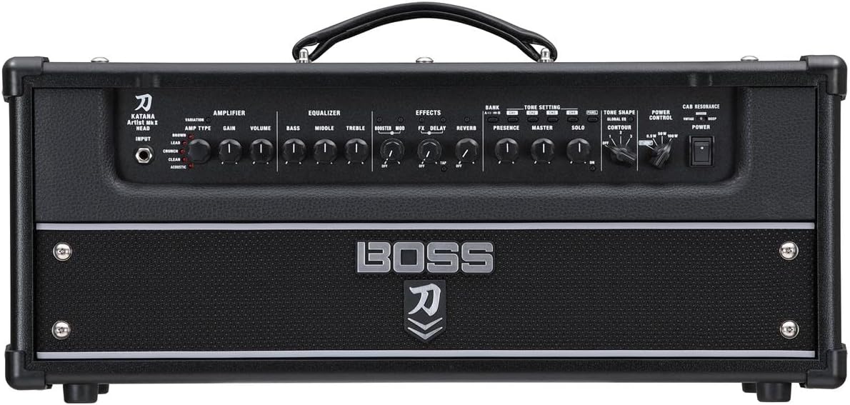 BOSS Katana-Artist MkII Head Guitar Amplifier | 100-Watt Amp Head with Premium Sound & Exclusive Onboard Tone-Shaping Tools | Custom Setups | BOSS Tone Studio Sound Customization | Dual Amp Support