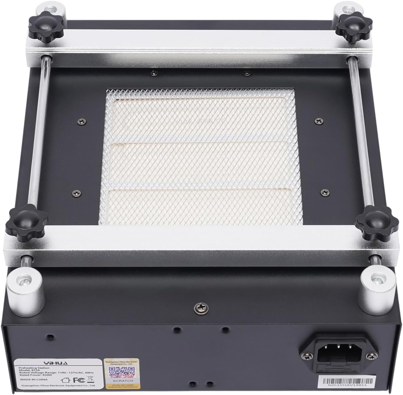 Preheat Preheating Station 110v 450W Soldering Station 4.72 * 4.72 inches Heating Area for Electronic Equipment Maintenance, Mobile Communications Maintenance, Factory Production