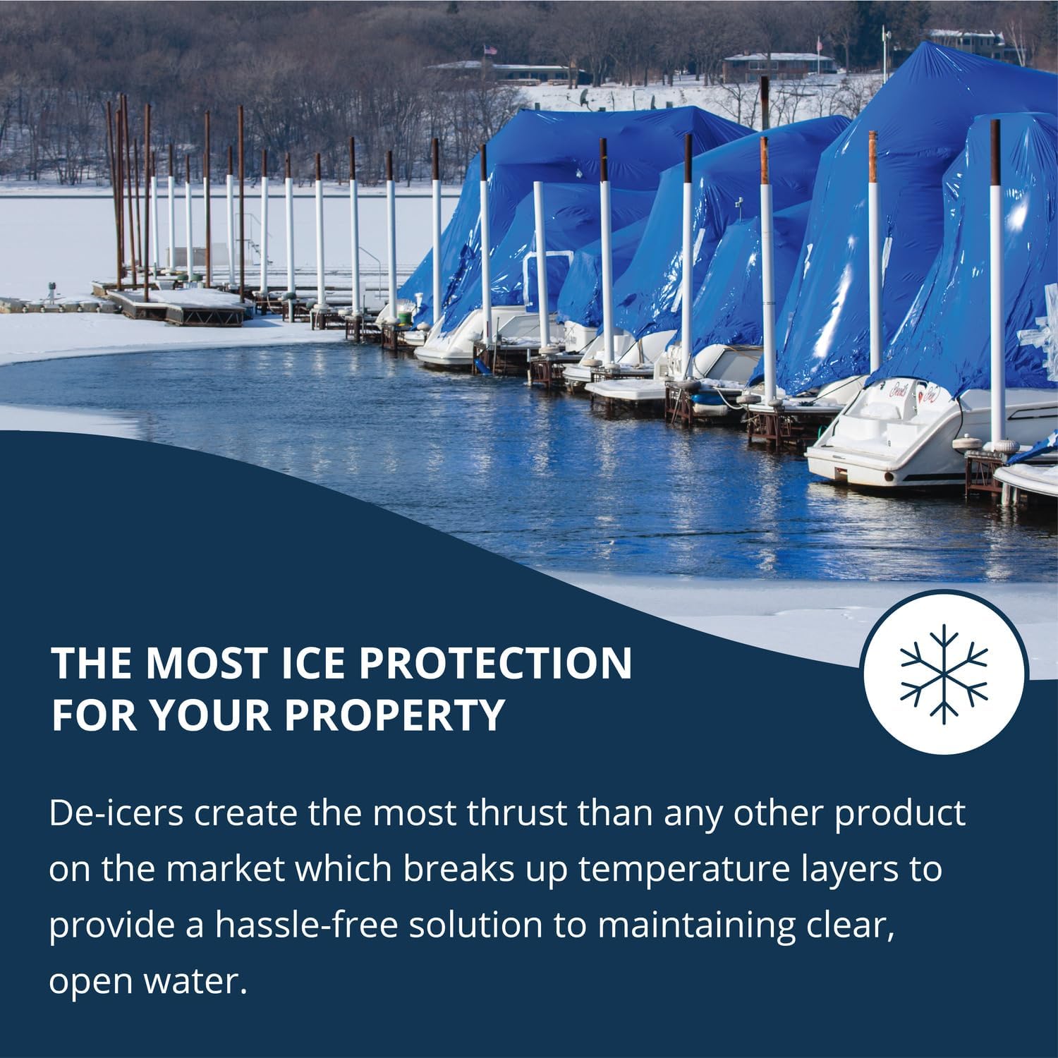 Kasco Deicer 3/4 HP Lake & Pond De-icer 240V – Single Phase with 100 Ft Electric Power Cord | Water Deicer for Ponds, Lakes & Dock Bubbler