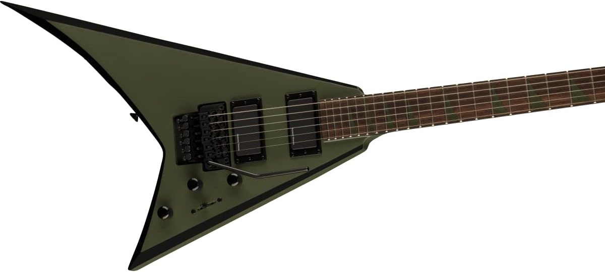 Jackson X Series Rhoads RRX24 - Matte Army Drab with Black Bevels