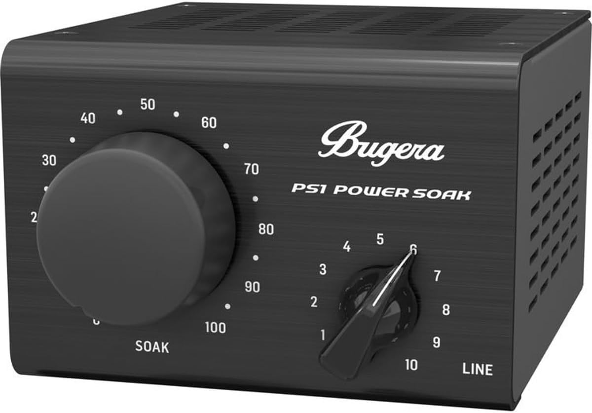 Bugera POWER SOAK PS1 Passive 100 Watt Power Attenuator for Guitar and Bass Amplifiers with Emulated Mic Output