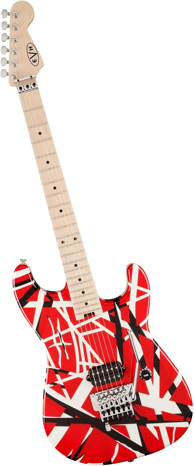 EVH Striped Series - Red with Black Stripes