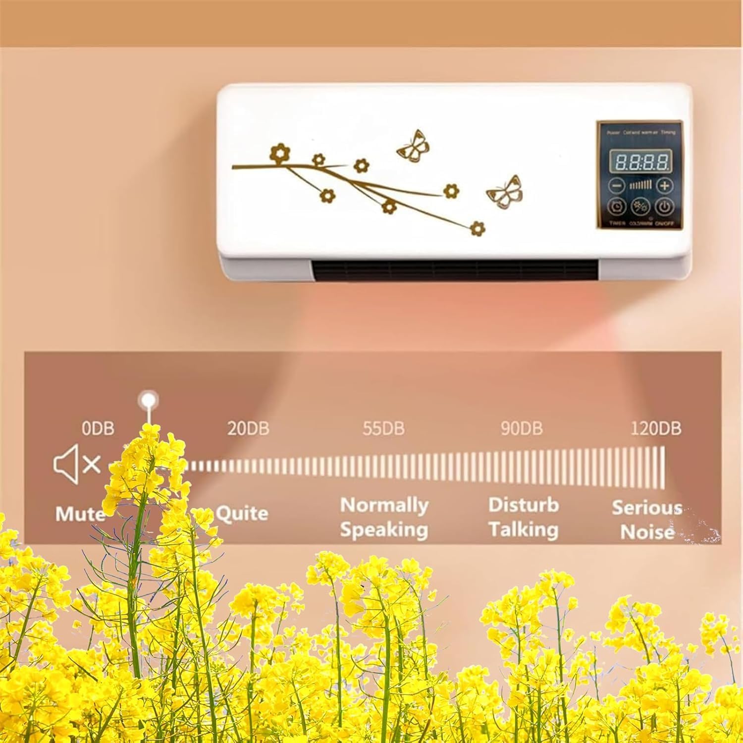 Portable Air Conditioner,Multifunctional Wall Air Conditioner, Super Quiet Fast Cooling/Heating for Room,Mobile Small Air Heater