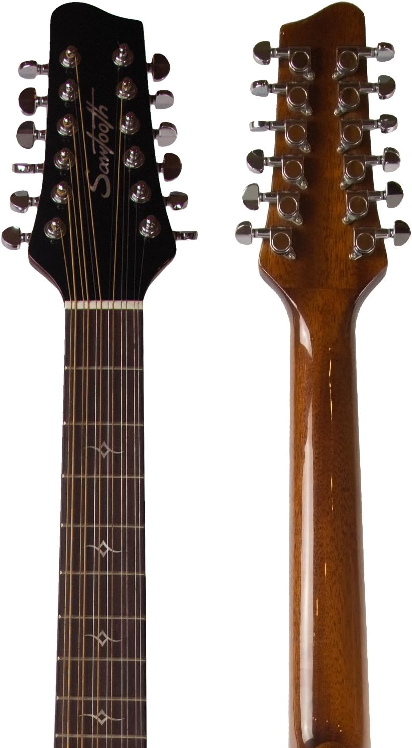 Sawtooth Mahogany Series 12-String Solid Mahogany Top Acoustic-Electric Dreadnought Guitar Right-Handed