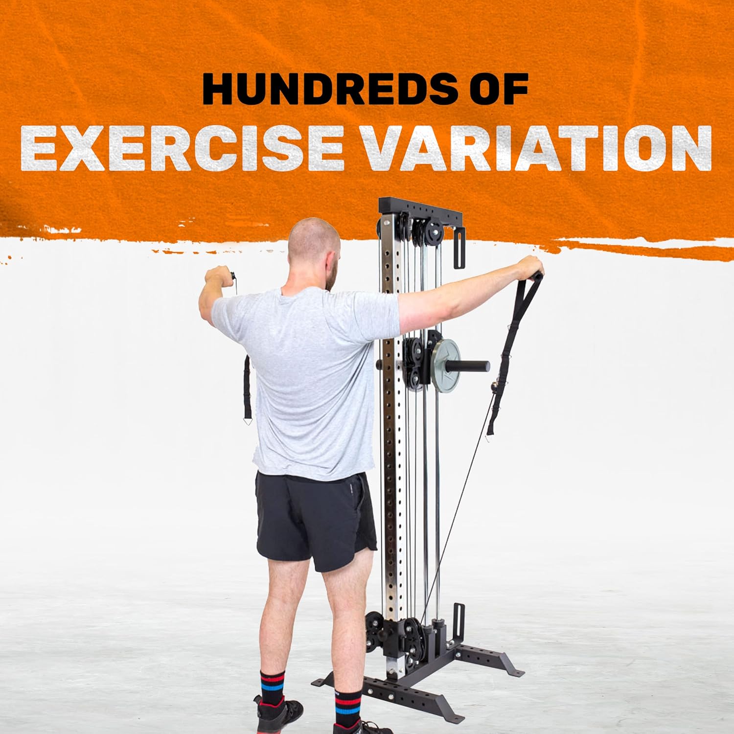 Bells of Steel Cable Machine Tower - Commercial and Home Gym Equipment - Aluminum Pulleys with Stacks or for Plates, Squat Stands and Uprights