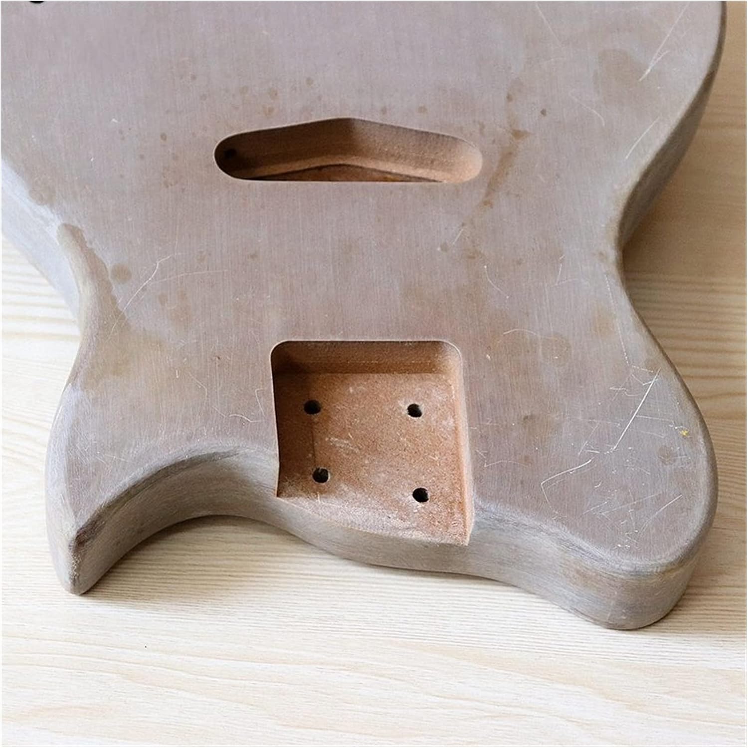 Unfinished Guitar Kit Corps De Guitare Électrique Pour Enfants Corps De Guitare ST Gris Mini Baril De Guitare Finition Mate Pièces De Corps De Bricolage Handmade ​Guitar Body