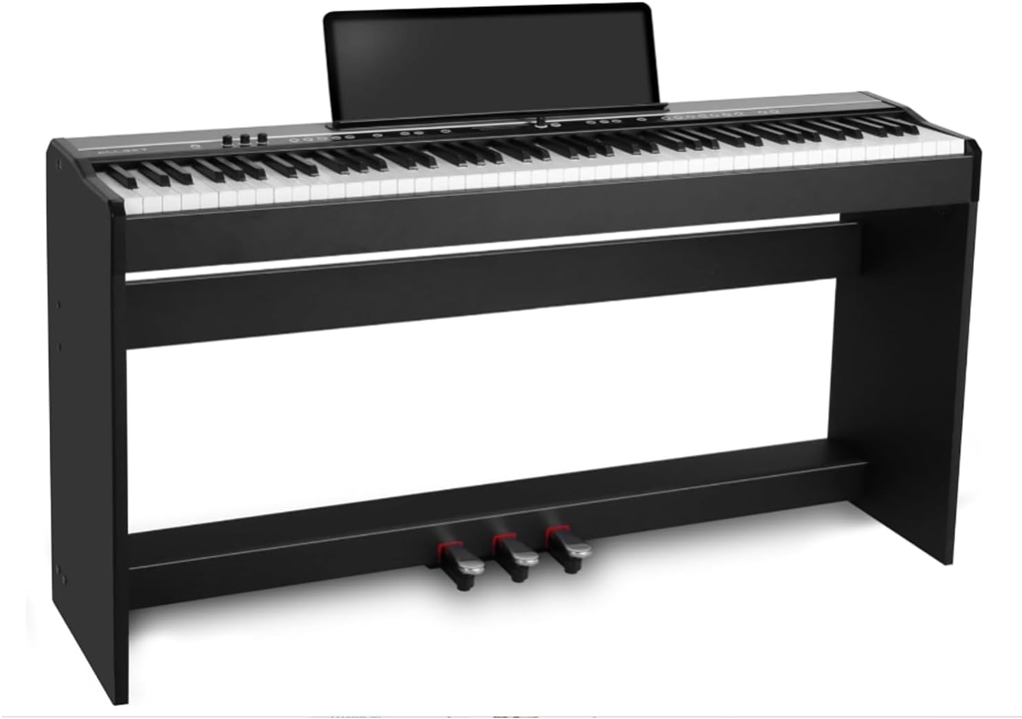 D5 Portable 88 Keys Digital Piano for Beginners | Full Size Weighted Hammer Action Keyboard with 3-Pedal Unit | Electric Home Piano