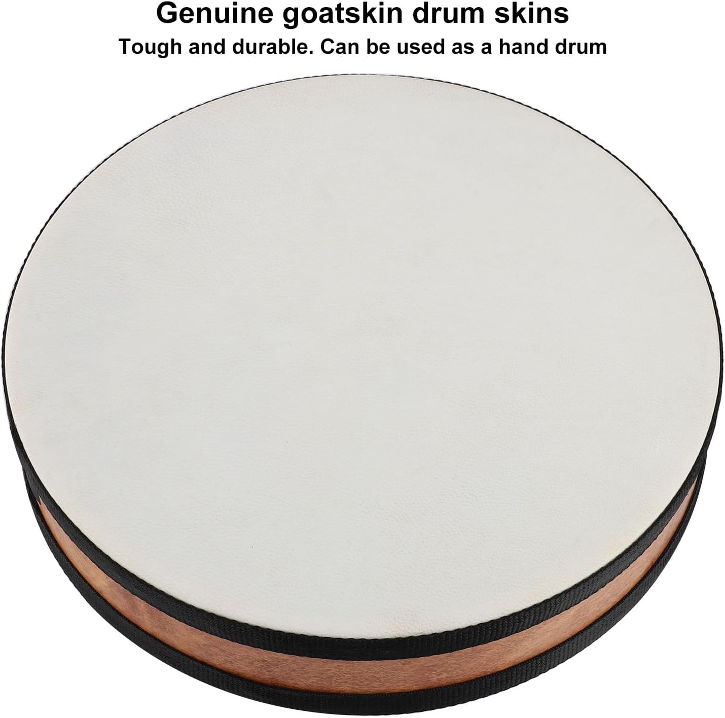 Ocean Drum 16 inch Large Size Sea Wave Drum with Goatskin Drumhead,Steel&Plastic Wave Bead,Bag, Sound Healing Instrument for Yoga Meditation Relaxation