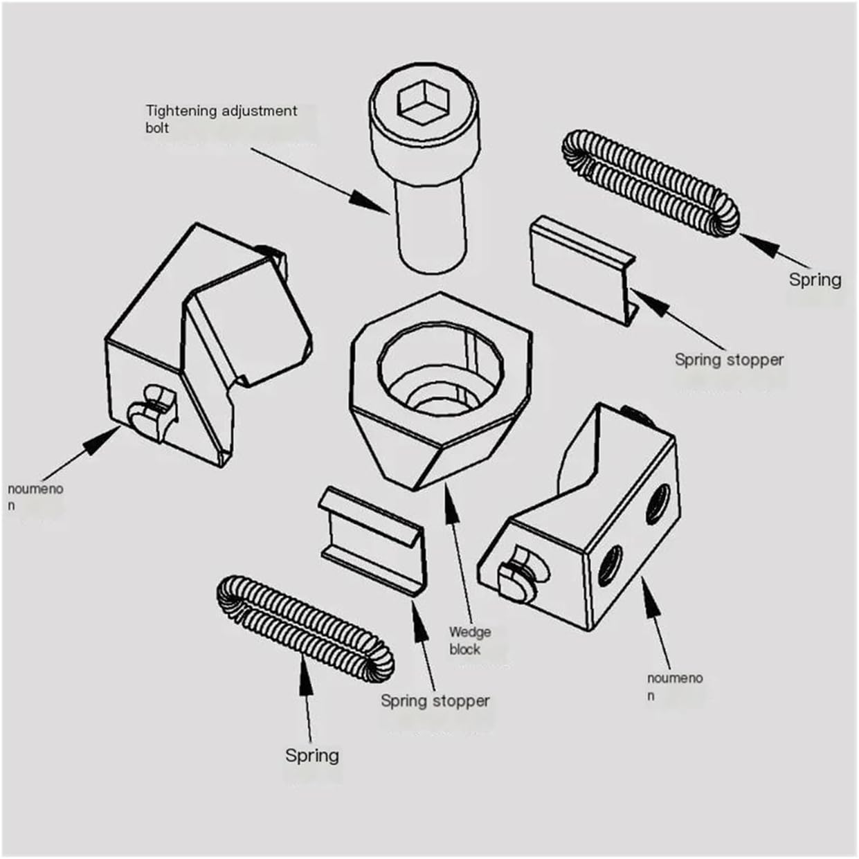 Multi-Specification Vise Fixture CNC Multi-Station Product Batch Processing Vise Workholding Clamps(White)